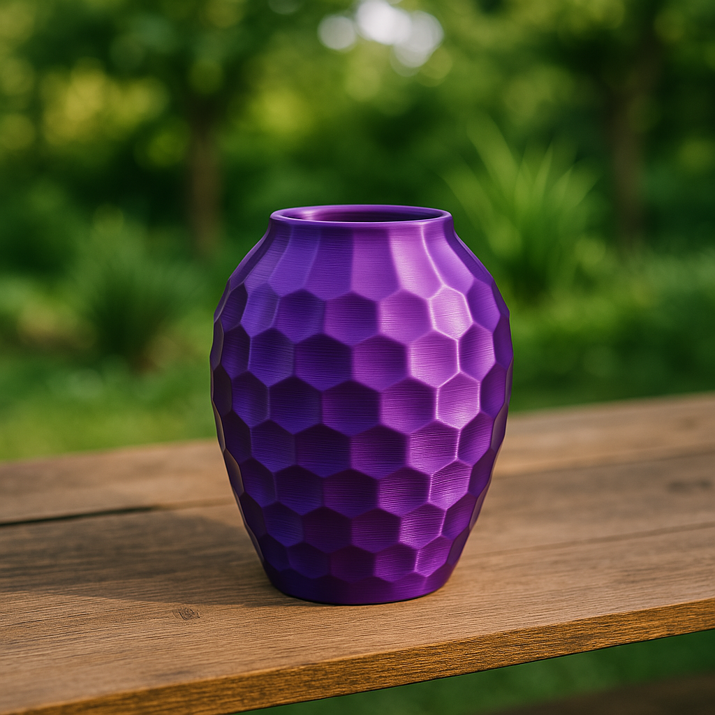 Honeycomb Harmony 3D Printed Vase