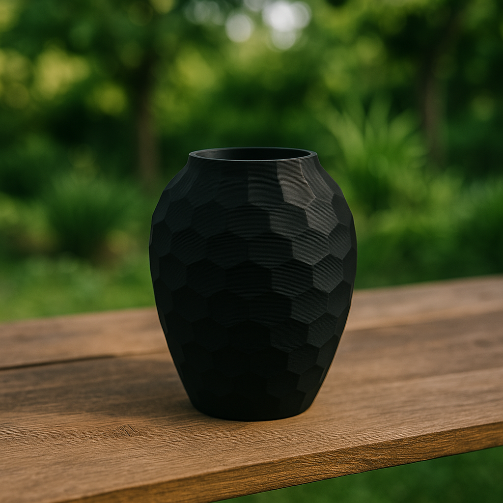 Honeycomb Harmony 3D Printed Vase
