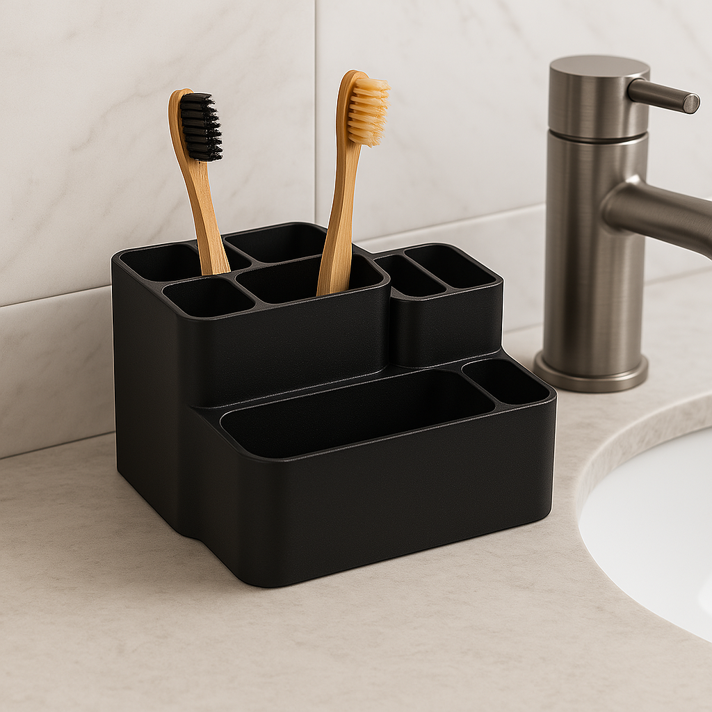Minimalist 3D Printed Bathroom Organizer