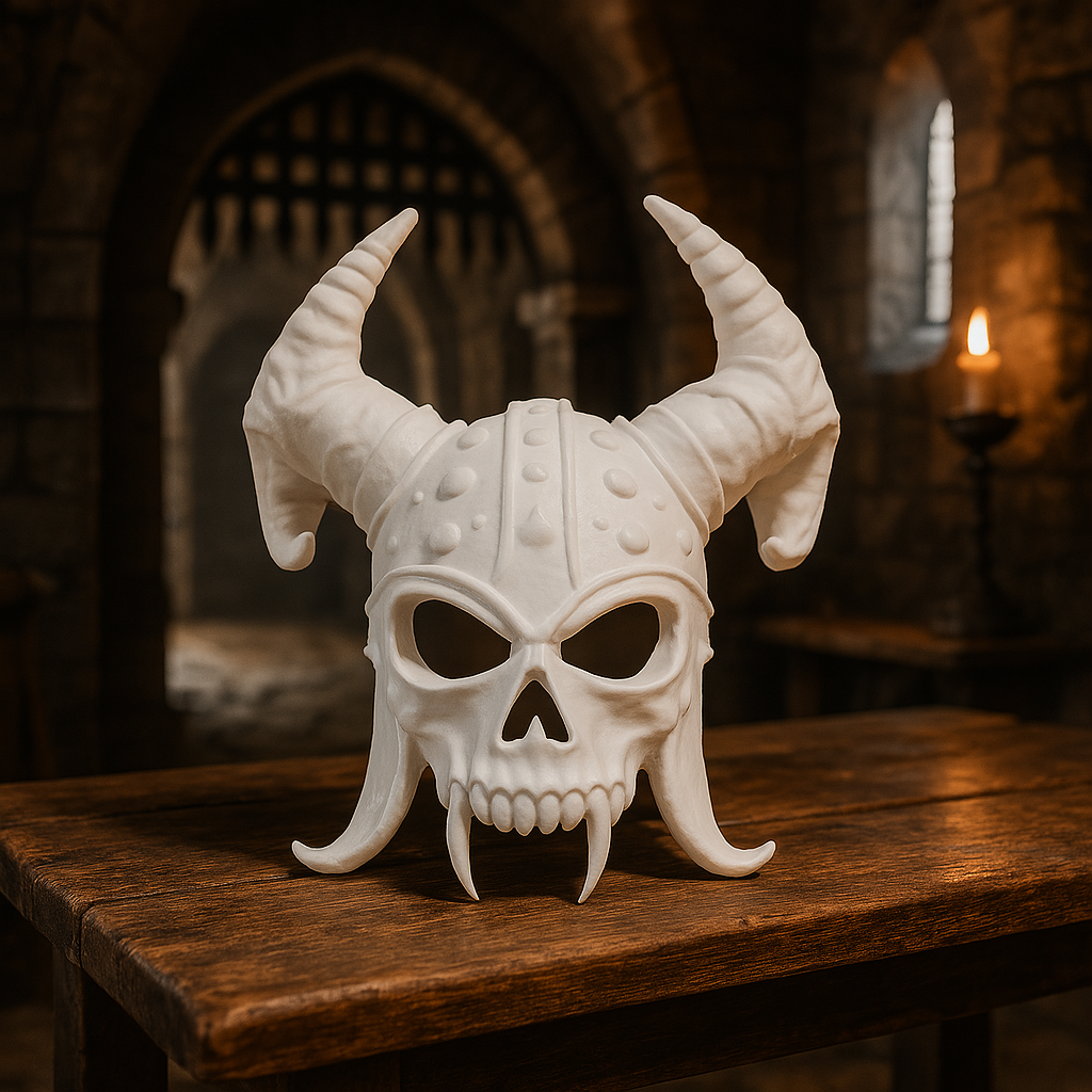Warlord Skull Mask – 3D Printed Gothic Armor Edition