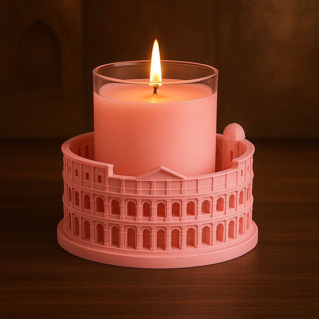 Colosseum Candle Holder – 3D Printed Roman Architecture