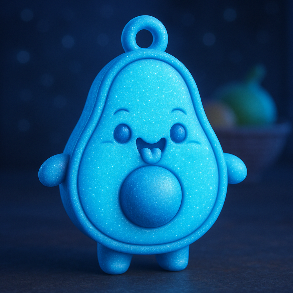Glowcado Buddy – Light-Up Avocado Keychain with a Happy Twist
