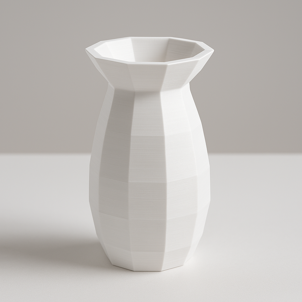 Modern Geometric 3D Printed Vase