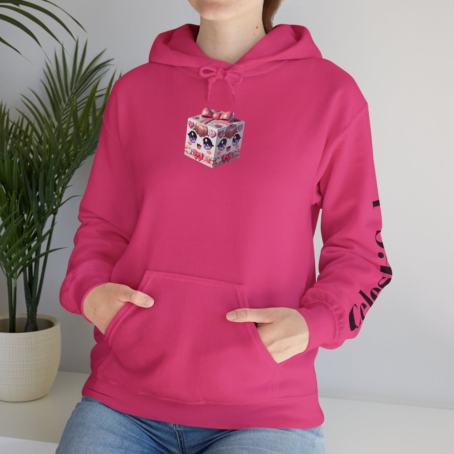 Festive Gift Box Hoodie for Unisex | Cozy Heavy Blend Sweatshirt