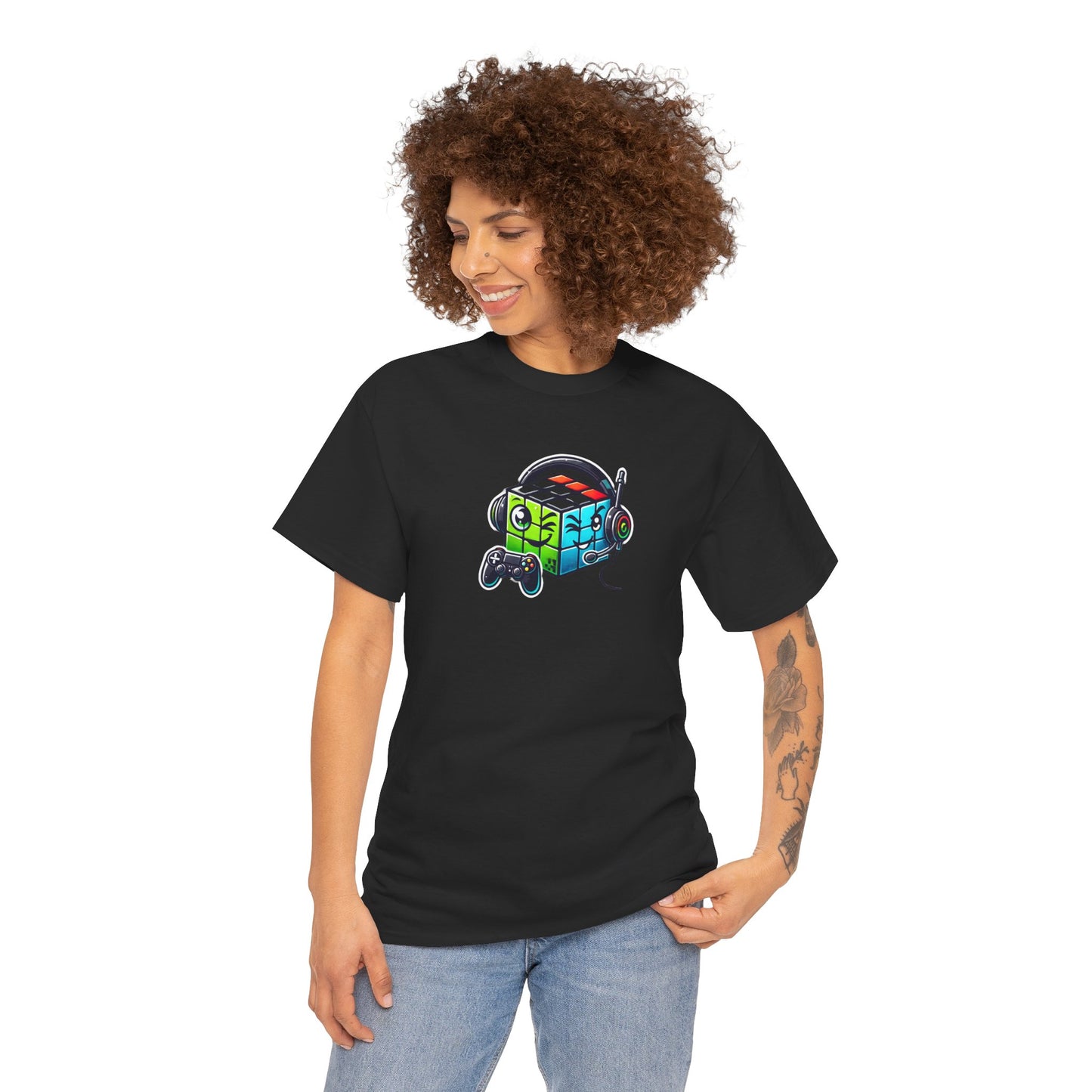 Gaming Vibes Heavy Cotton Tee - Perfect for Gamers & Tech Lovers