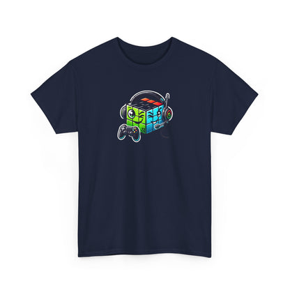 Gaming Vibes Heavy Cotton Tee - Perfect for Gamers & Tech Lovers