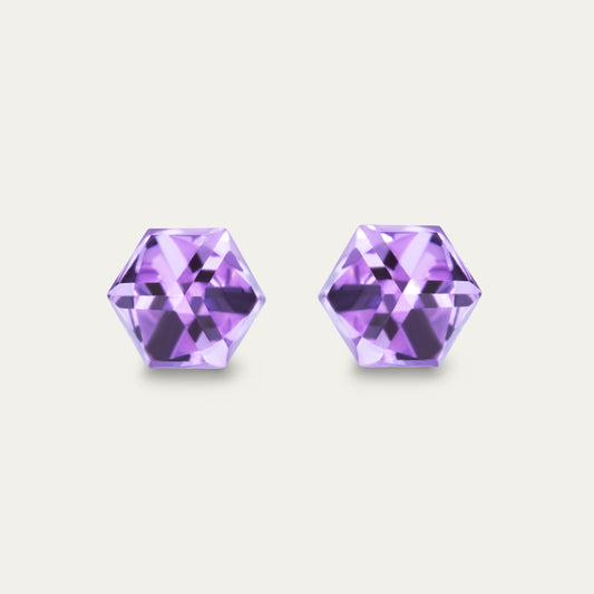 Iris - Violet - 6mm Purple Color Cubic Crystal - Hypoallergenic