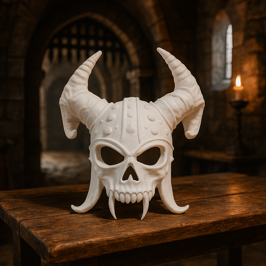 Warlord Skull Mask – 3D Printed Gothic Armor Edition