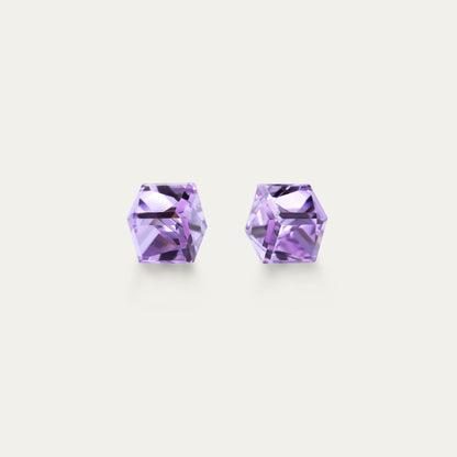 Irene - Violet - 4mm Purple Color Cubic Crystal - Hypoallergenic