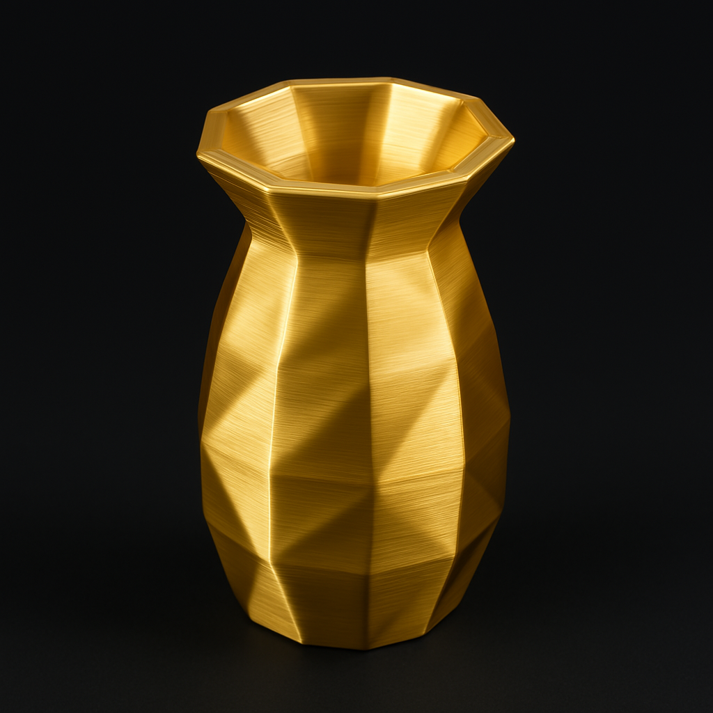 Modern Geometric 3D Printed Vase